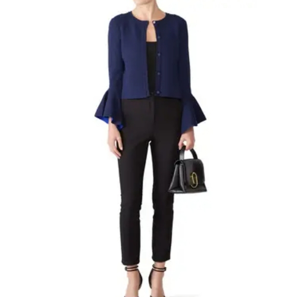 Milly Contrast Draped Sleeve Cardigan size S - Picture 2 of 4